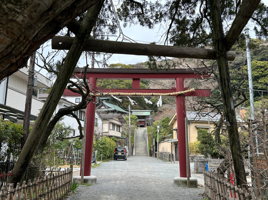 荏柄天神社の鳥居の写真