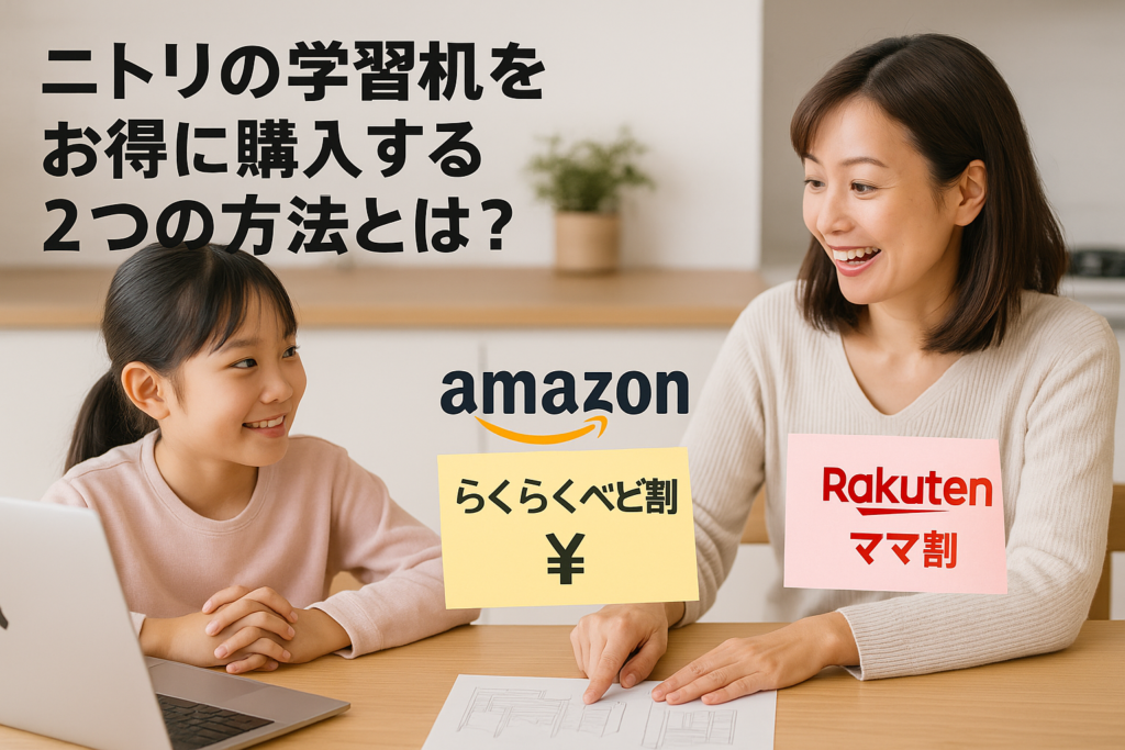 ニトリの学習机をお得に購入する2つの方法とは?